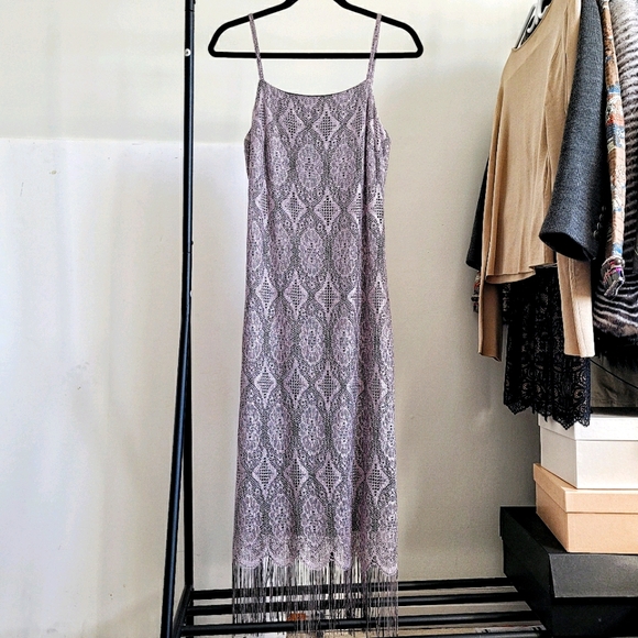 Lilac Vintage Knit Dress - Picture 1 of 5
